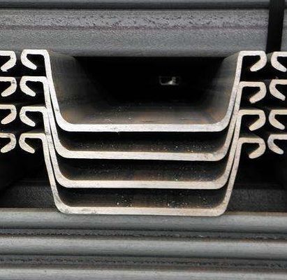 Υπηρεσία Κόψιμο Ζεστό τυλιγμένο U Z τύπου S355gp 400*100*10,5mm Sy295 Sy390 Steel Pile Sheet για σταθερό θεμέλιο