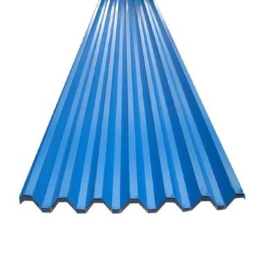 πλάτος 700-2000MM Full Hard 18 Gauge Color Coated PPGI PPGL Steel Sheet για κυματοειδή κεραμίδια στέγης Zhongyu