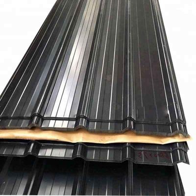 πλάτος 700-2000MM Full Hard 18 Gauge Color Coated PPGI PPGL Steel Sheet για κυματοειδή κεραμίδια στέγης Zhongyu