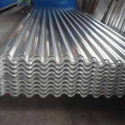 Αποσύνδεση 0,4mm 24 Gauge Ζυγισμένο 4ft x 16ft 35 φύλλα σιδήρου φύλλα κυματοειδούς χάλυβα πλακάκια κουνήματα οροφή οροφή μεταλλικά πάνελ