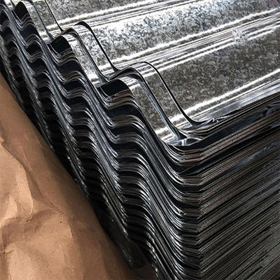 Αποσύνδεση 0,4mm 24 Gauge Ζυγισμένο 4ft x 16ft 35 φύλλα σιδήρου φύλλα κυματοειδούς χάλυβα πλακάκια κουνήματα οροφή οροφή μεταλλικά πάνελ